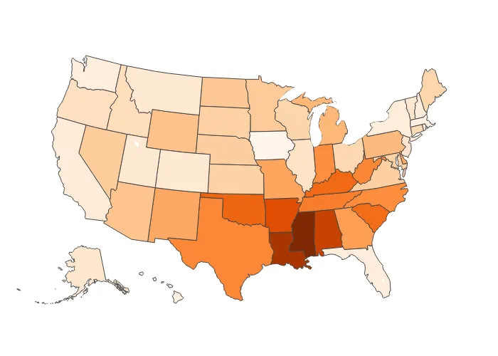 Where Credit Card Delinquencies are Highest